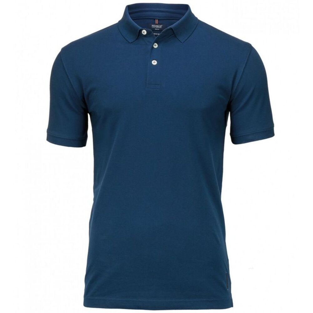 Nimbus Mens Harvard Stretch Deluxe Polo Shirt / Indigo Blue